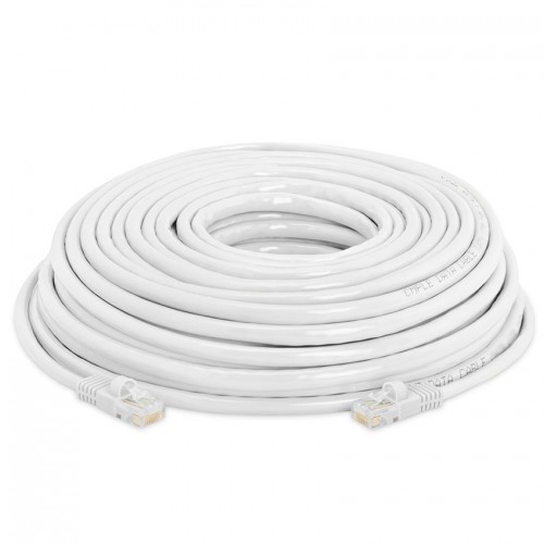 Cable de red 50 metros cat 6 Rj45 Lan blanco