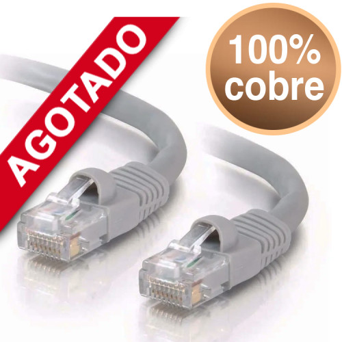 Cable de red 4 metros cat 6 100% cobre
