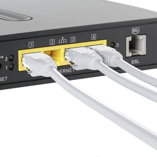 Cable de red 10 metros cat 6 100% cobre Blanco Cable de red 10 metros cat 6 100% cobre Blanco