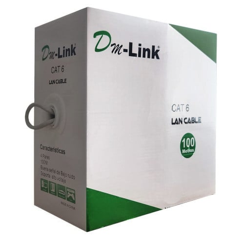 Cable UTP cat 6 100% cobre de 100 metros Interior