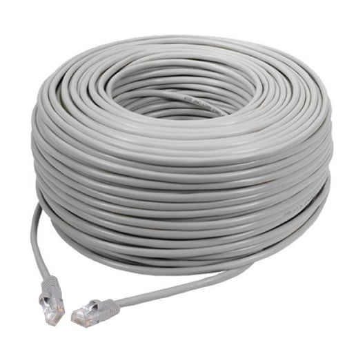 Rollo Cable de red 100 mts cat 6 100% cobre con RJ45