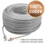 Rollo Cable de red 100 mts cat 6 100% cobre con RJ45