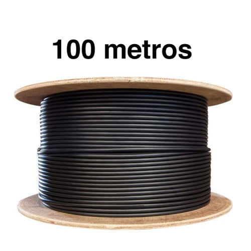 Cable de red 100% cobre cat 6 exterior 100 mts Cable de red 100% cobre cat 6 exterior 100 mts