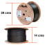 Cable de red 100% cobre cat 6 exterior 100 mts