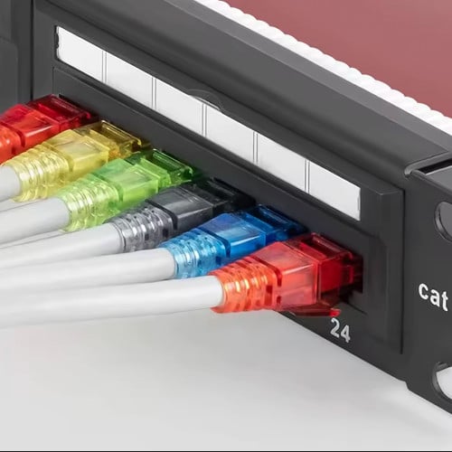Conector RJ45 Pass Through cat 6 + capuchón pack 10u