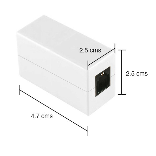 Copla RJ45 Cat 6 Extensión cable red blanca
