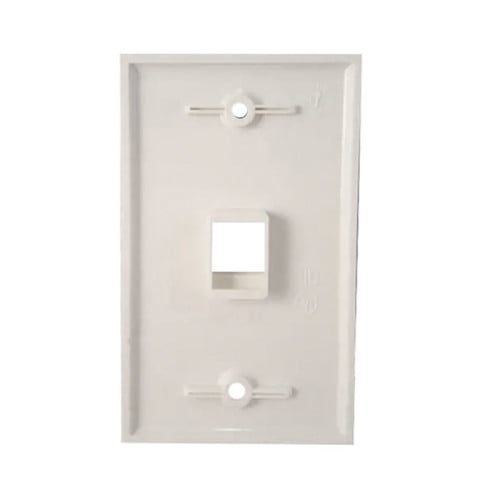 Faceplate RJ45 Tapa frontal cable de red 1 puerto Faceplate RJ45 Tapa frontal cable de red 1 puerto