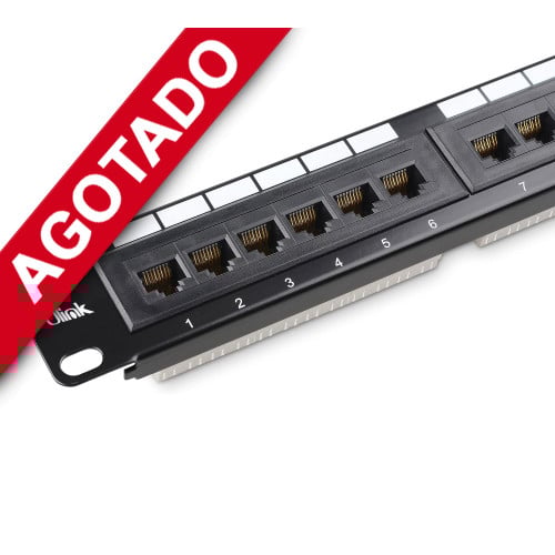 Patch Panel 24 puertos RJ45 cat 6 Ulink