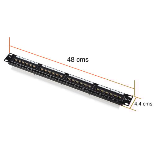 Patch Panel 24 puertos RJ45 cat 6 Ulink