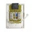 Roseta Caja RJ45 pared Cat 6 simple blanca