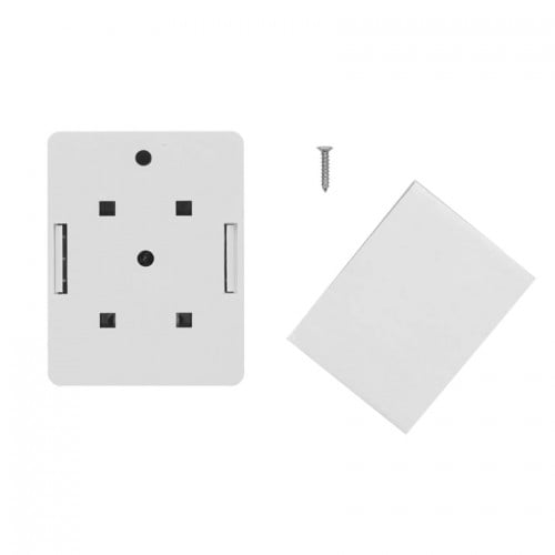Roseta Caja RJ45 pared Cat 6 simple blanca