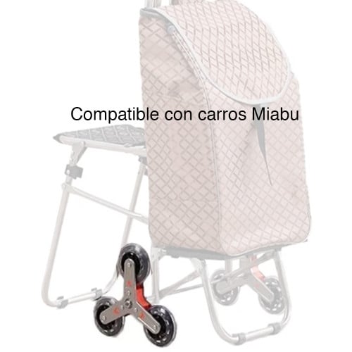 Par Rueda repuesto carro feria plegable Miabu 