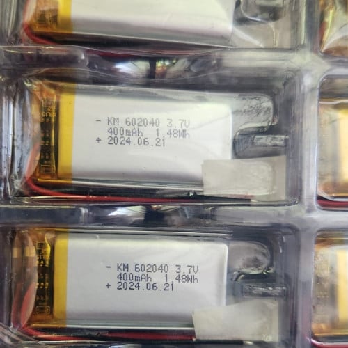 Bateria Para Led Repuesto Km 602040 3.7v 400mha Bateria Para Led Repuesto Km 602040 3.7v 400mha