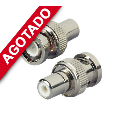 Adaptador BNC macho a RCA hembra 