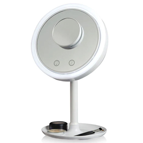 Espejo Cosmético con luz led y ventilador 