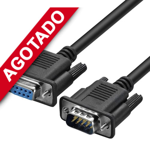 Cable RS232 Macho hembra DB9 9 Pin 1.5 metros