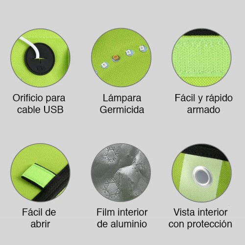 Esterilizador rayos UV UVC Plegable 20 cms
