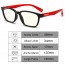 Lentes descanso Niños anti Luz azul Pantallas Negro Rojo