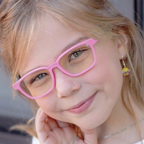 Lentes descanso Niños anti Luz azul Pantallas Rosado