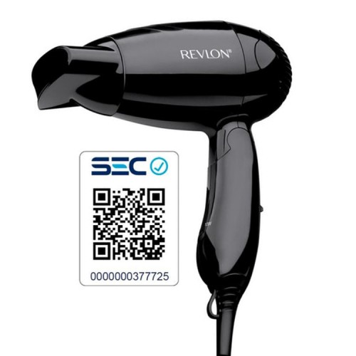 Secador de pelo de viaje plegable con cepillo y bolso