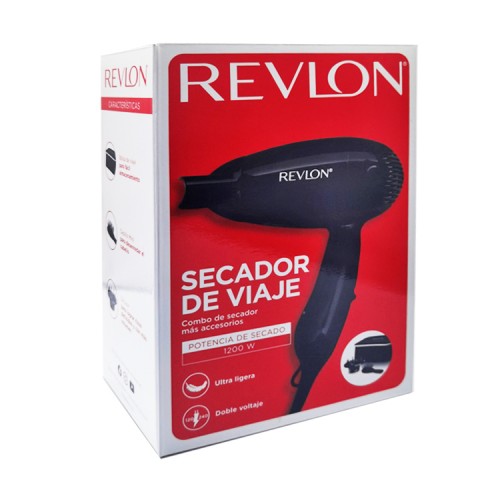 Secador de pelo de viaje plegable con cepillo y bolso