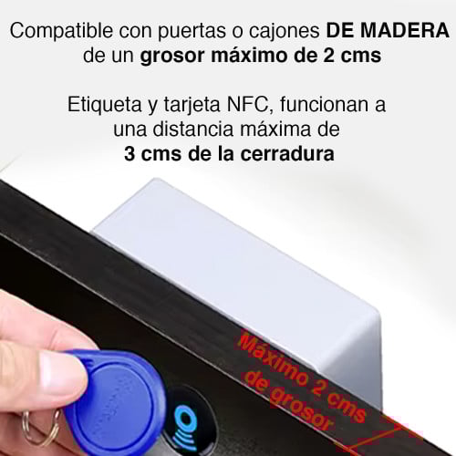 Cerradura inteligente cajón RFID tarjeta electronica Cerradura inteligente cajón RFID tarjeta electronica