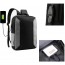 Mochila notebook 15" Puerto USB Negra con gris