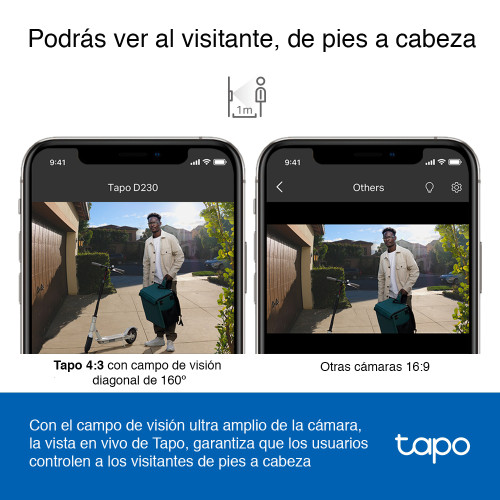 Timbre inalámbrico con cámara y audio 5mp 2K
