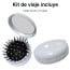 Kit de viaje botellas perfume toalla cepillo espejo y más