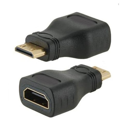 Adaptador Mini HDMI macho a HDMI hembra 1080p Adaptador Mini HDMI macho a HDMI hembra 1080p