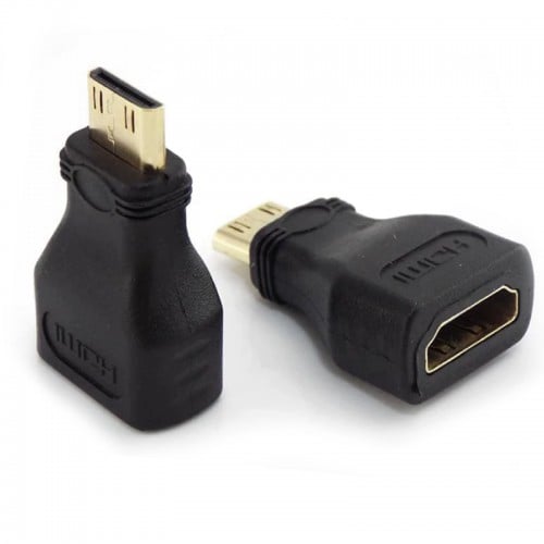 Adaptador Mini HDMI macho a HDMI hembra 1080p