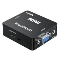 Adaptador VGA a HDMI con audio 1080p