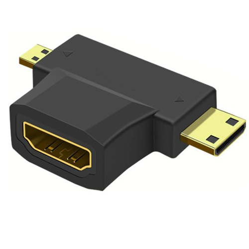 Adaptador Micro / Mini HDMI macho a HDMI hembra Adaptador Micro / Mini HDMI macho a HDMI hembra