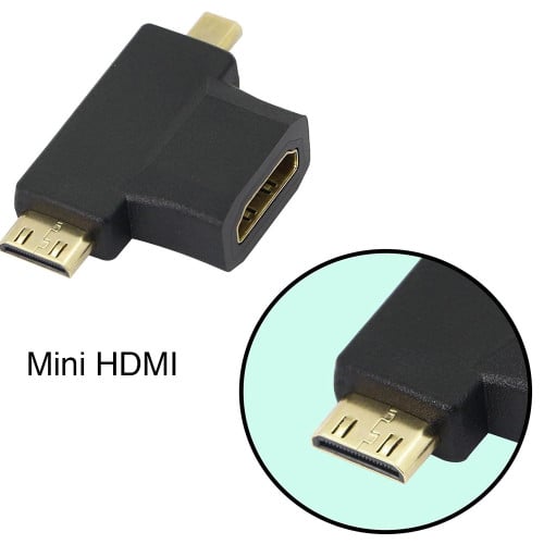 Adaptador Micro / Mini HDMI macho a HDMI hembra Adaptador Micro / Mini HDMI macho a HDMI hembra