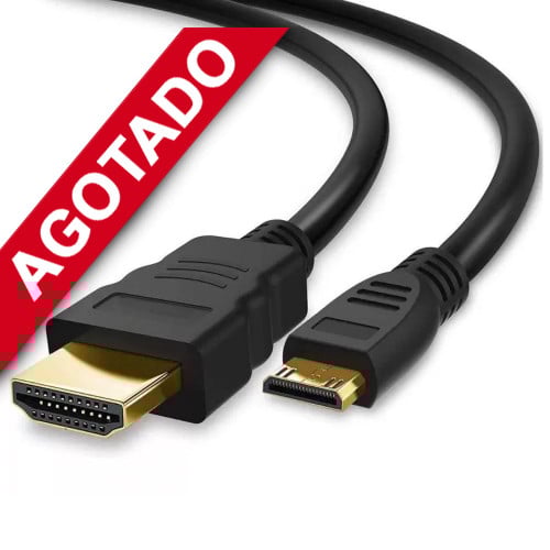 Cable mini HDMI a HDMI Full HD 1.8 mts Cable mini HDMI a HDMI Full HD 1.8 mts
