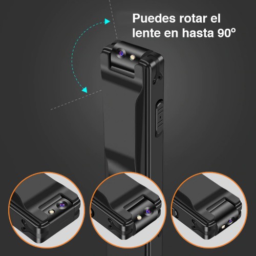Mini Cámara Espía HD con micrófono portátil 