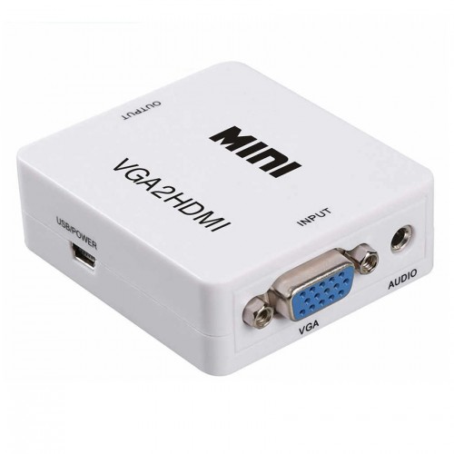Adaptador Conversor VGA a HDMI 1080p con audio Adaptador Conversor VGA a HDMI 1080p con audio
