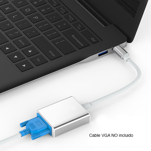 Adaptador USB C a VGA Macbook Retina Touch Bar 