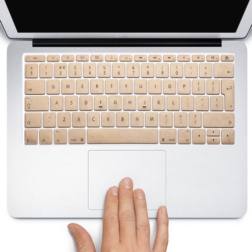 Protector teclado Macbook iMac Dorado 13 y 15 Protector teclado Macbook iMac Dorado 13 y 15