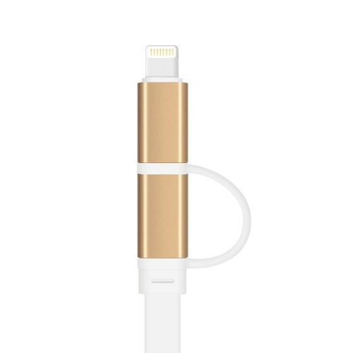 Cable USB iPhone 5 / 6 y Micro USB 2 en 1 Cable USB iPhone 5 / 6 y Micro USB 2 en 1