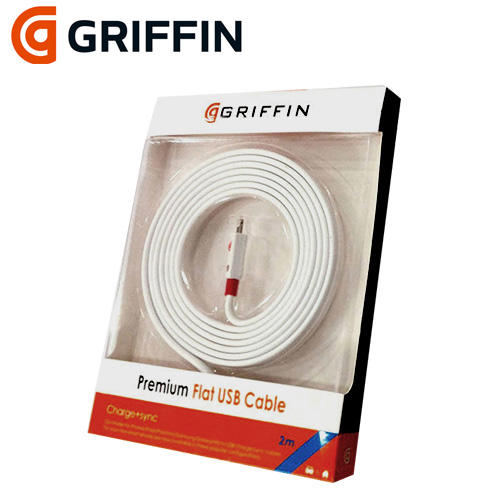 Cable Micro USB a USB plano 2 metros largo Cable Micro USB a USB plano 2 metros largo