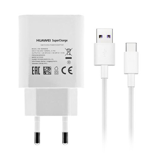 Cargador Huawei Original 4.5A SuperCharge + cable Cargador Huawei Original 4.5A SuperCharge + cable