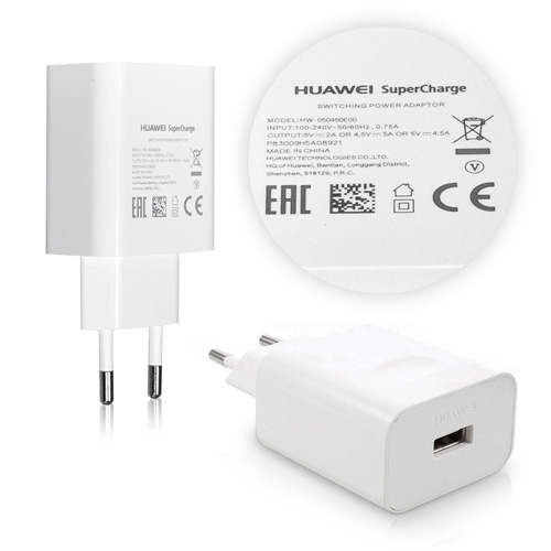 Cargador Huawei Original 4.5A SuperCharge + cable Cargador Huawei Original 4.5A SuperCharge + cable