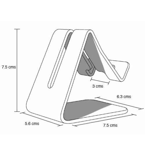 Soporte base para celular de escritorio aluminio