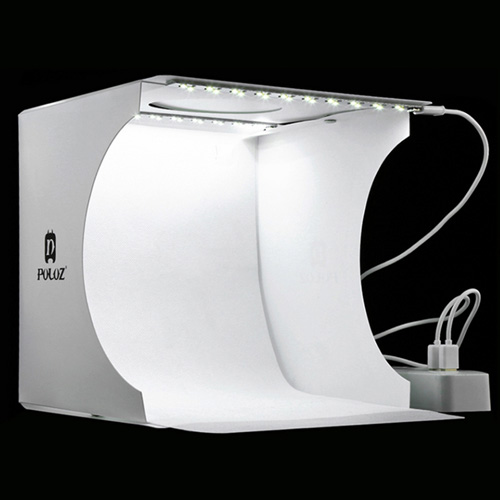Mini Estudio fotográfico portátil 22 cms Led USB