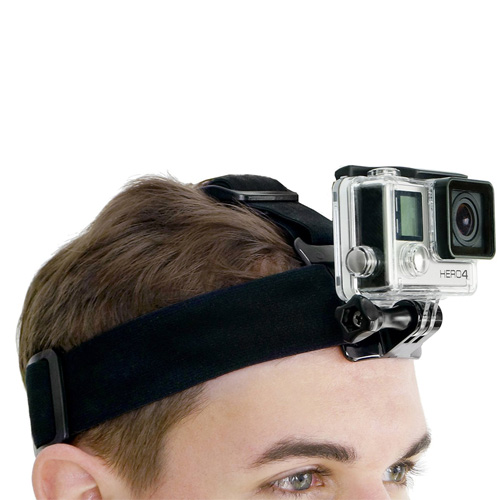 Cintillo Soporte Cabeza GoPro Hero Frontal elasticado Cintillo Soporte Cabeza GoPro Hero Frontal elasticado