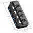 Hub USB 3.0 duplicador 4 puertos con switch