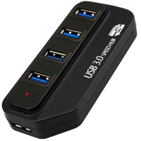 Hub USB 3.0 duplicador 4 puertos energizado