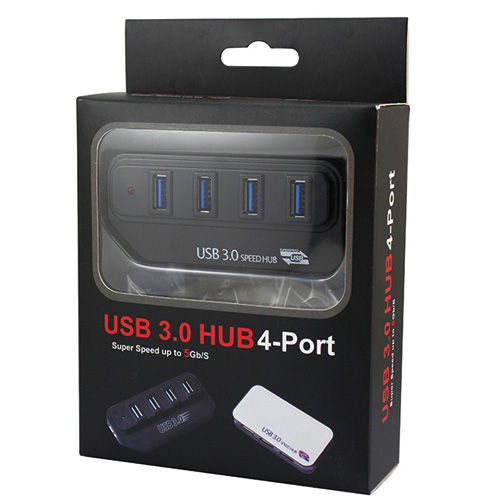 Hub USB 3.0 duplicador 4 puertos energizado