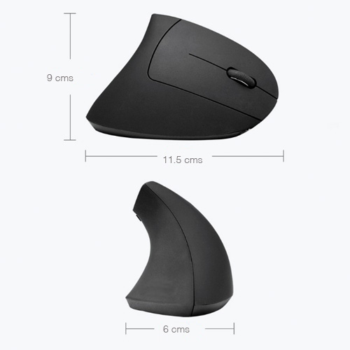 Mouse Vertical Inalámbrico receptor USB 